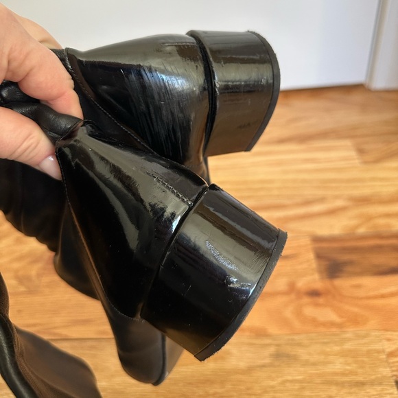 ZARA Over the Knee Leather Boots - Picture 12 of 13